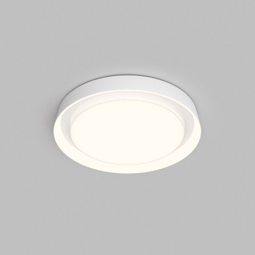 DK6515-WH Накладной светильник, LED, 40W, IP 20, 3000K - 6500K, белый, металл, полимер.