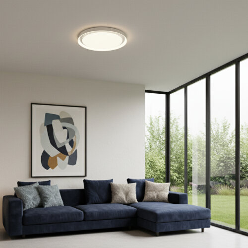DK6515-WH Накладной светильник, LED, 40W, IP 20, 3000K - 6500K, белый, металл, полимер. Фото 6