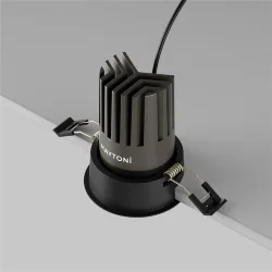 Встраиваемый светильник Омут / Dip 15 Вт 3000 К 50° (Черный) DL117-15W-3K-B
