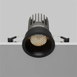 Встраиваемый светильник Омут / Dip 15 Вт 3000 К 50° (Черный) DL117-15W-3K-B