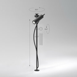 Светильник садово-парковый светодиодный Covert 35173/S черный