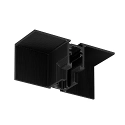 Коннектор угловой внутренний, встраиваемый под ГКЛ 9,5 мм Levity (Черный)