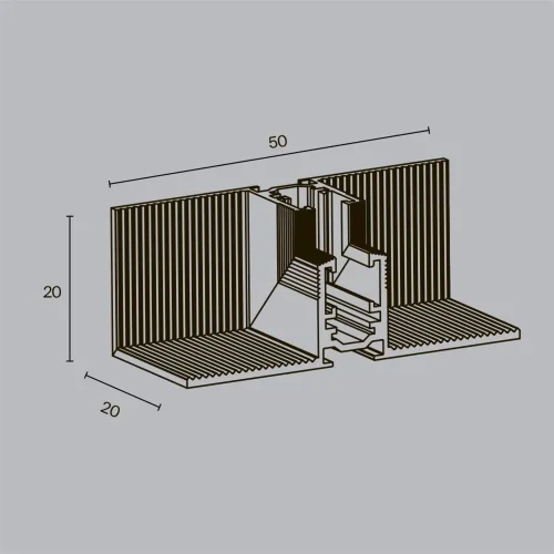Коннектор угловой внутренний, встраиваемый под ГКЛ 9,5 мм Levity (Черный) TRA184ICL-12B - фото 6