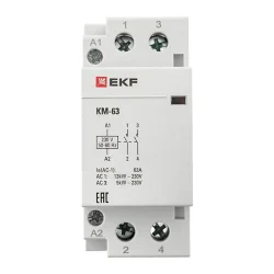 Контактор модульный КМ 63А 2NО (2 мод.) EKF km-2-63-20