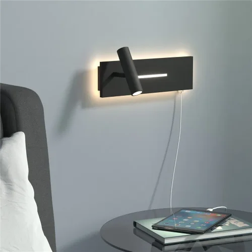 Светильник настенный светодиодный Tuo LED MRL LED 1117 черный - фото 8