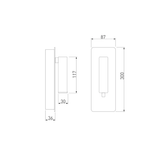 Светильник настенный светодиодный Tuo LED MRL LED 1117 черный - фото 9
