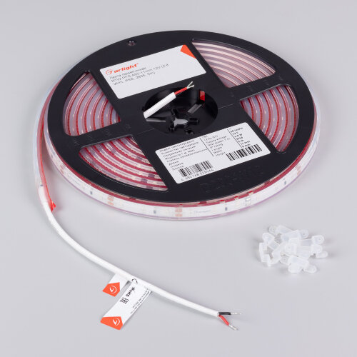 Светодиодная лента герметичная RTW-PFS-A60-11mm 12V Red (4.8 W/m, IP68, 2835, 5m) (Arlight) - фото 2
