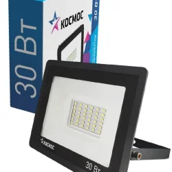 Прожектор светодиодный 30Вт 6500К IP65 2400лм КОСМОС K_PR5_LED_30