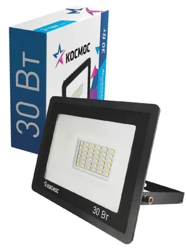Прожектор светодиодный 30Вт 6500К IP65 2400лм КОСМОС K_PR5_LED_30 - фото