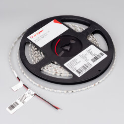 Светодиодная лента RT-A120-5mm 24V Blue (9.6 W/m, IP20, 5m) (Arlight, 9.6 Вт/м, IP20)