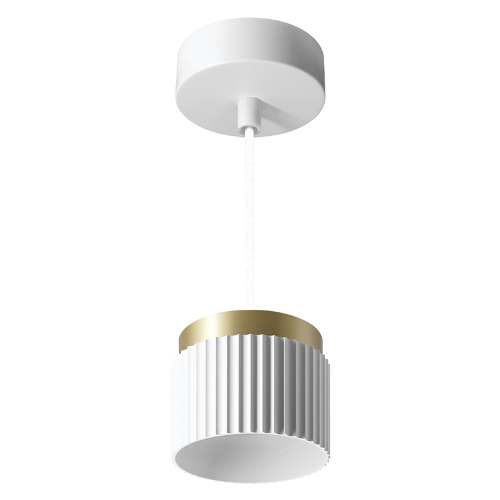 Светильник WOLTA WSL-GX53/P19WG под лампу GX53 Белый / Золотой MUSE - фото 1.