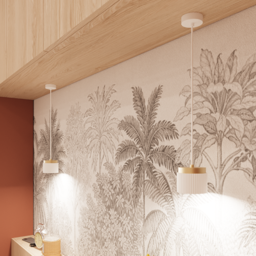 Светильник WOLTA WSL-GX53/P19WG под лампу GX53 Белый / Золотой MUSE - фото 4.