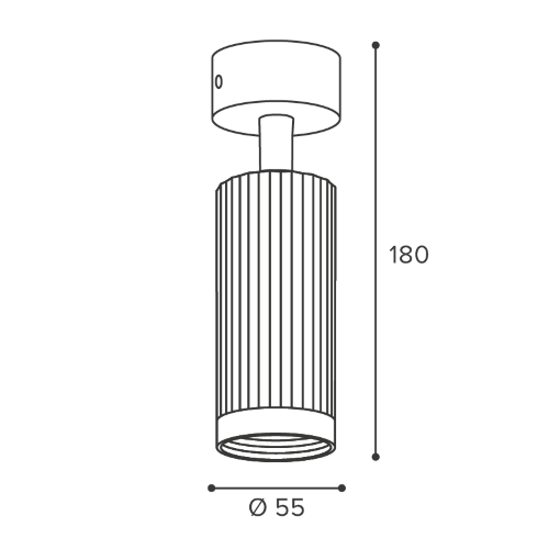 Светильник WOLTA WSL-GU10/19G-1 под лампу GU10 Графит LUXOR - фото 2.