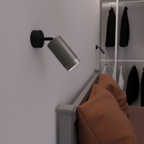 Светильник WOLTA WSL-GU10/19G-1 под лампу GU10 Графит LUXOR - фото 4.