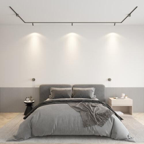 DK5072-DN Бра SHINE WALL со светодиодом, D104*H68, IP20, 3000К, 3W, RA?90, темный никель, алюминий. Фото 5