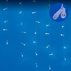 ULD-B6007-200-STK WHITE IP44 Бахрома светодиодная со статическим свечением, 6м, Соединяемая, 200 светодиодов, Белый свет, Провод прозрачный