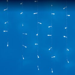 ULD-B6007-200-STK WHITE IP44 Бахрома светодиодная со статическим свечением, 6м, Соединяемая, 200 светодиодов, Белый свет, Провод прозрачный