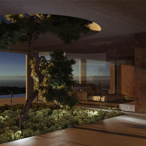 Садово-парковый светильник Torq 3000К 30Вт IP 65 (Черный) - фото 2