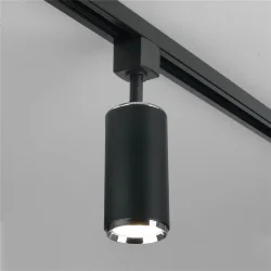 Трековый светильник для однофазного шинопровода Svit GU10 Черный/хром MRL 1013 (048166)
