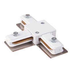 Коннектор Т-образный для однофазного шинопровода белый TRC-1-1-T-WH (039502)