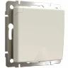 Розетка с заземлением и шторками c крышкой IP44 айвори матовый W1171262 - фото