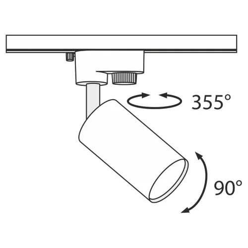 Трековый светильник TR002-1-GU10-W (Белый) - фото 3