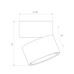 Накладной потолочный светодиодный светильник DLR031 15W 4200K 3100 белый матовый (040958)
