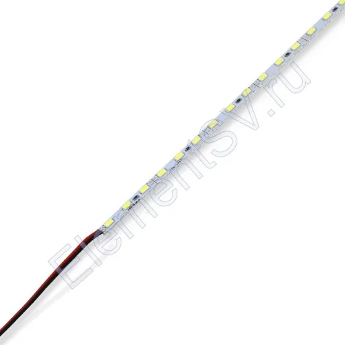 Светодиодная линейка 5630, 72 Led, P600 (12V, 20W, 6mm, white) - фото.