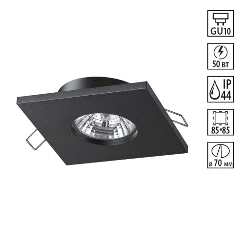 Светильник встраиваемый влагозащищенный «Novotech» 370805, серия: AQUA (встраиваемый). Фото 1.