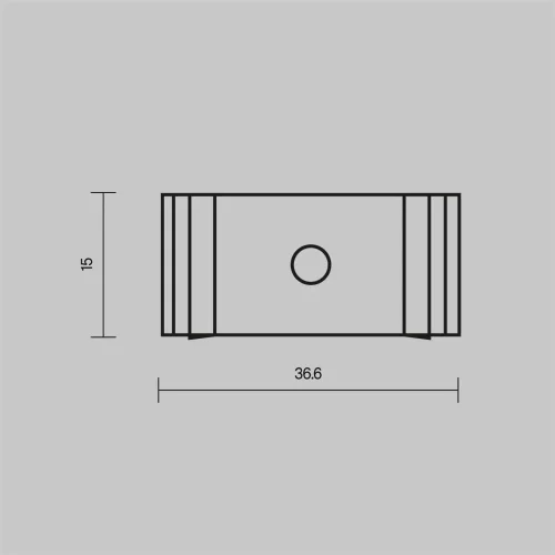 Комплект креплений (для профиля 35×35) 4 шт., ALM-3535A-MT 642032 (Серебро) - фото 3