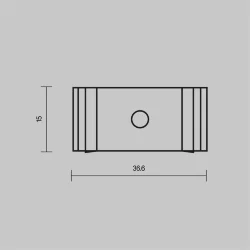Комплект креплений (для профиля 35×35) 4 шт., ALM-3535A-MT 642032 (Серебро)