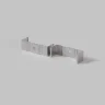 Комплект креплений (для профиля 35x35) 4 шт., ALM-3535A-MT 642032 (Серебро) 642032 - фото 2