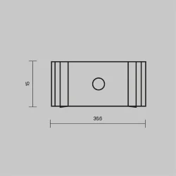 Комплект креплений (для профиля 35x35) 4 шт., ALM-3535A-MT 642032 (Серебро) 642032