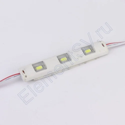 Светодиодный модуль линейный 5730-3 MOD44 (1,5W, 12V, cool white) - фото.