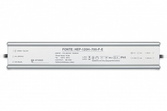 Источник питания Fonte: HEP-120H-0,7-P-E-IP65