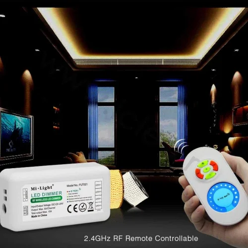 Диммер с пультом Mi-Light FUT021 P824 (Brightness, 12-24V, 120-240W, 2.4GHz) - фото II