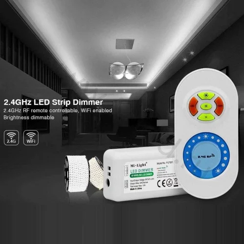 Диммер с пультом Mi-Light FUT021 P824 (Brightness, 12-24V, 120-240W, 2.4GHz) - фото I