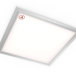 Светодиодная панель 295x295x10мм 24 Ватт с серой рамкой 4000К с Бап-1