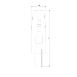 Светодиодная лампа G4 LED 3W 220V 360° 3300K BLG409 (049594)