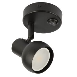 DLC-S621 GU10-B BLACK Светильник декоративный накладной, серия Sotto, Без лампы, цоколь GU10, Выкл, на корпусе, Металл, Черный, TM Fametto