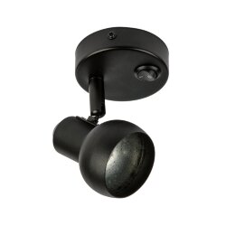 DLC-S621 GU10-B BLACK Светильник декоративный накладной, серия Sotto, Без лампы, цоколь GU10, Выкл, на корпусе, Металл, Черный, TM Fametto