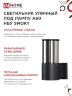 Светильник уличный настенный односторонний НБУ SMOKY-1хA60-BL алюминиевый черный IP54 IN HOME - Фото 2