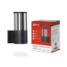 Светильник уличный настенный односторонний НБУ SMOKY-1хA60-BL алюминиевый черный IP54 IN HOME - Фото