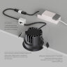 DK2431-DN Встраиваемый светильник SHINE GLOW 15Вт, 3000-4000К, IP20, темный никель, алюминий. Фото 4