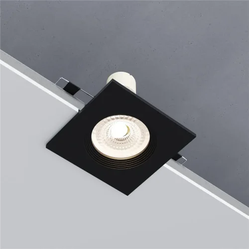 Светильник встраиваемый City GU10 черный 25055/01 - фото 2