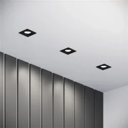 Светильник встраиваемый City GU10 черный 25055/01 (067707)