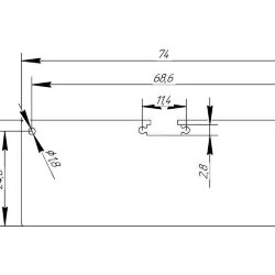 Заглушка металл 2774 сталь 1 мм