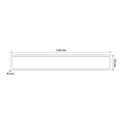 ULP-18120 54W-5000K-LL IP40 PREMIUM OPAL WHITE Светильник светодиодный потолочный универсальный, Белый равномерный свет 5000K, 6600Лм, Корпус белый, В комплекте с и-п