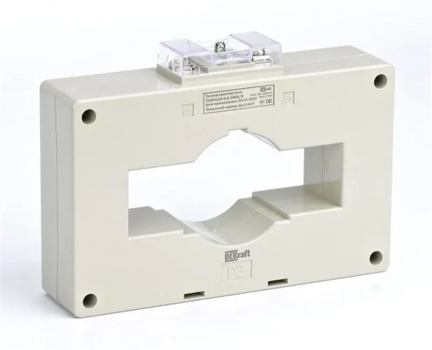 Трансформатор тока ТШП-0.66 2500/5А кл. точн. 0.5 15В.А d100мм DEKraft 50161DEK - фото 2