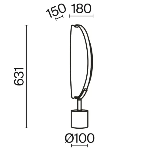 Настольный светильник Breeze 3000К 15Вт (Латунь) - фото 2